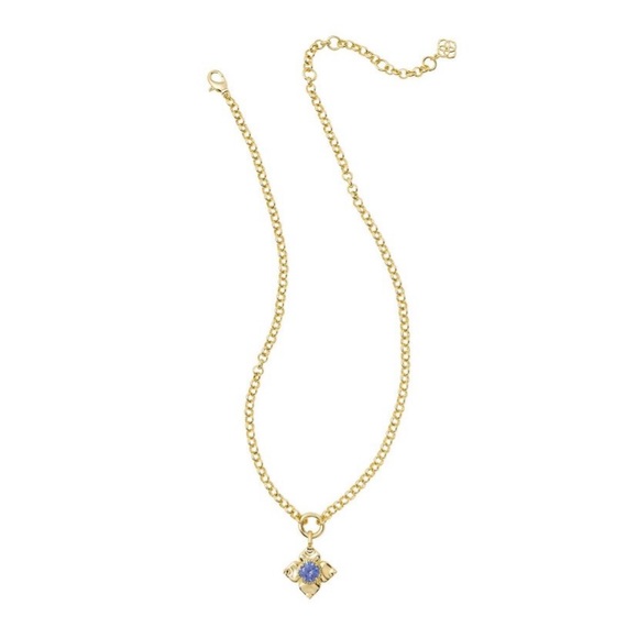 Kendra Scott Lily 14K Gold Over Brass
Chain Pendant Necklace - Blue Of Pink NWT - Picture 4 of 10